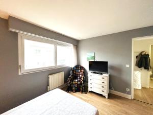Appartement cosy 4 personnes, belle vue mer, plage de Lomener à 30 m MARIN