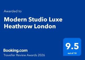 Modern Studio Luxe Heathrow London