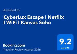 CyberLux Escape I Netflix I WiFi I Kanvas Soho