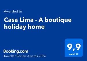 Casa Lima - A boutique holiday home