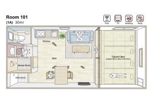 Room Inn Lu Lu Lu 横浜中華街 Room1-A