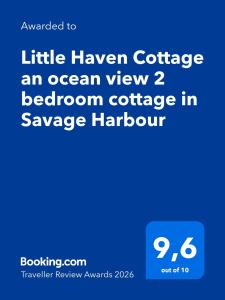 Little Haven Cottage an ocean view 2 bedroom cottage in Savage Harbour