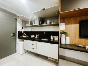 Flat pé na areia com jacuzzi privativa - GS016