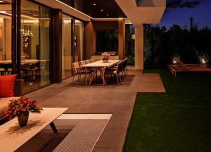 Large terrace and views