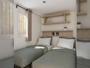 Mobil home 2 chambres avec terrasse - API-1-52-1265