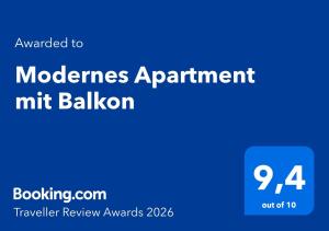 Modernes Apartment mit Balkon