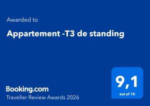Appartement -T3 de standing