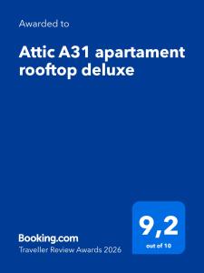 Attic A31 apartament rooftop deluxe