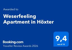 Weserfeeling Apartment in Höxter