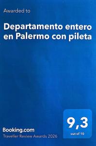 Súper lindo Departamento entero para 5 personas con pileta de uso común