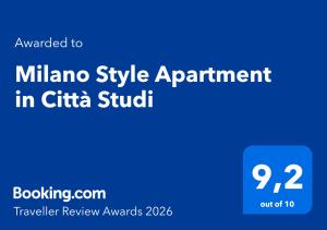 Milano Style Apartment in Città Studi