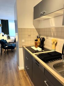 Design Apartment mit Blick auf Freiburg