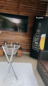 A casa Paradisiaca l Piscina Aquecimento Elétrico Ambientes Climatizados, Piscina com Led Noturno e Hidro com Cascata com Ofurô super Quente 50 graus