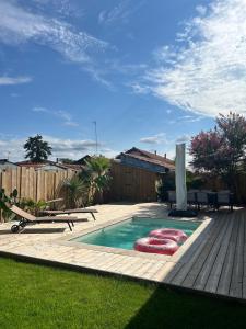 Maison climatisée avec piscine sur le Bassin dArcachon