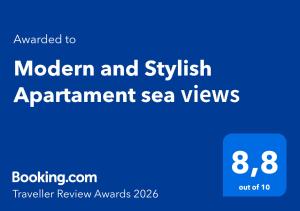 Modern and Stylish Apartament sea ​​views