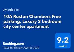 10A Ruston Chambers Free parking, Luxury 2 bedroom city center apartment