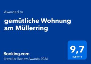 gemütliche Wohnung am Müllerring