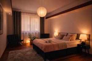 Mokotovia Premium Apart 100m2, garaż, winda, 5 łóżek, wanna z hydromasażem, prysznic, 2 toalety, f-VAT