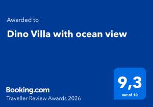 Dino Villa with ocean view