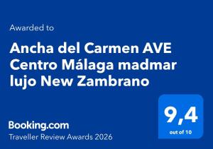 Ancha del Carmen AVE Centro Málaga madmar lujo New Zambrano