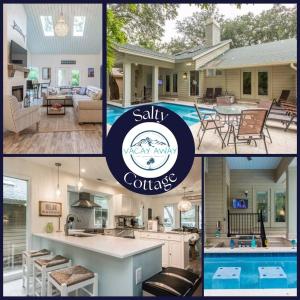 Dreamy HHI Escape Pool w Swim-Up Bar Hot Tub