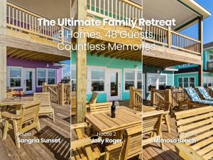 3 Beachfront Homes | 15BR Retreat for 54 Guests