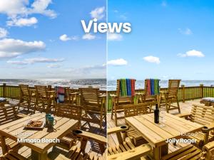 Beachfront 10BR Escape | 2 Homes, Decks & Game Room