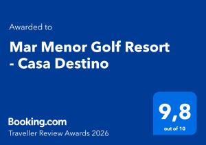 Mar Menor Golf Resort - Casa Destino