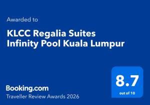 KLCC Regalia Suites Infinity Pool Kuala Lumpur