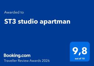 ST3 studio apartman