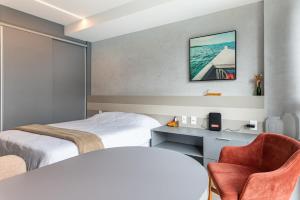 Flat 3 pessoas piscina aquecida em 6x sem juros