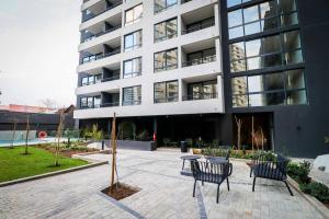 SmartSuites Chile Hermoso Departamento 1 Dormitorio 1 Bano Sofa Cama Aire Acondicionado Terraza Estacionamiento