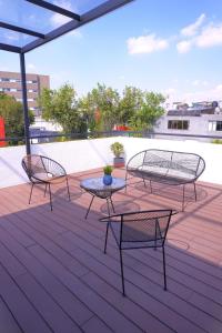 Linda terraza en la vibrante Roma Norte