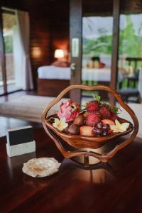 Rustic wooden villa in Tetebatu Lombok