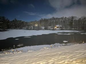 Ferienhäuschen blauer See