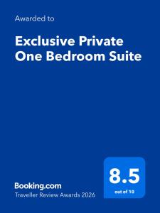 Exclusive Private One Bedroom Suite