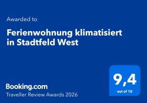 Ferienwohnung klimatisiert in Stadtfeld West