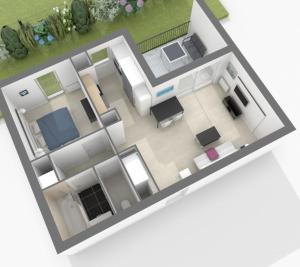 LOcéanide - Appartement avec balcon-terrasse et parking privé