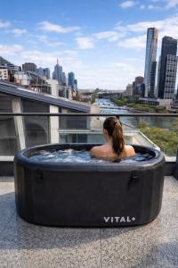 Designer Wellness Penthouse with Riverfront Terrace