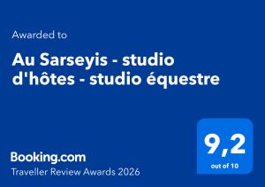 Au Sarseyis - studio dhôtes - studio équestre