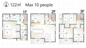 名古屋 4 Bedroom千種区1棟貸し 住宿 客房