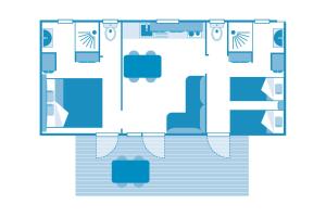 Cottage 4p 2Bdrms AirCon