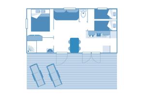 Cottage Cigale 4p 2Bdrms AirConPremium