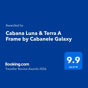 Cabana Luna & Terra A Frame by Cabanele Galaxy