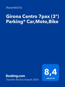 Girona Centro 7pax (3º) Parking* Car,Moto,Bike