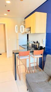 Studio Premium com piscina e segurança 24hrs