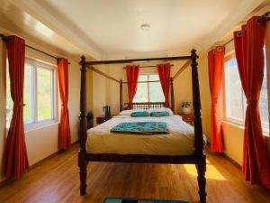 Perched on a mountain top, breathtaking city view