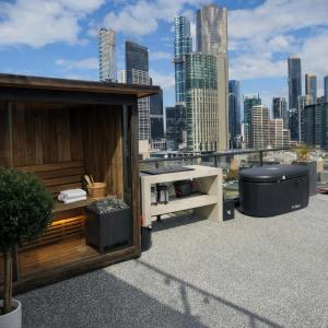 Designer Wellness Penthouse with Riverfront Terrace