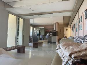 Apartamento com vista para o mar e banheira