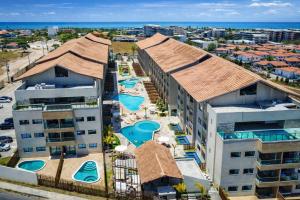 Flat Familiar para 3 Pessoas Com piscinas e Lazer Completo